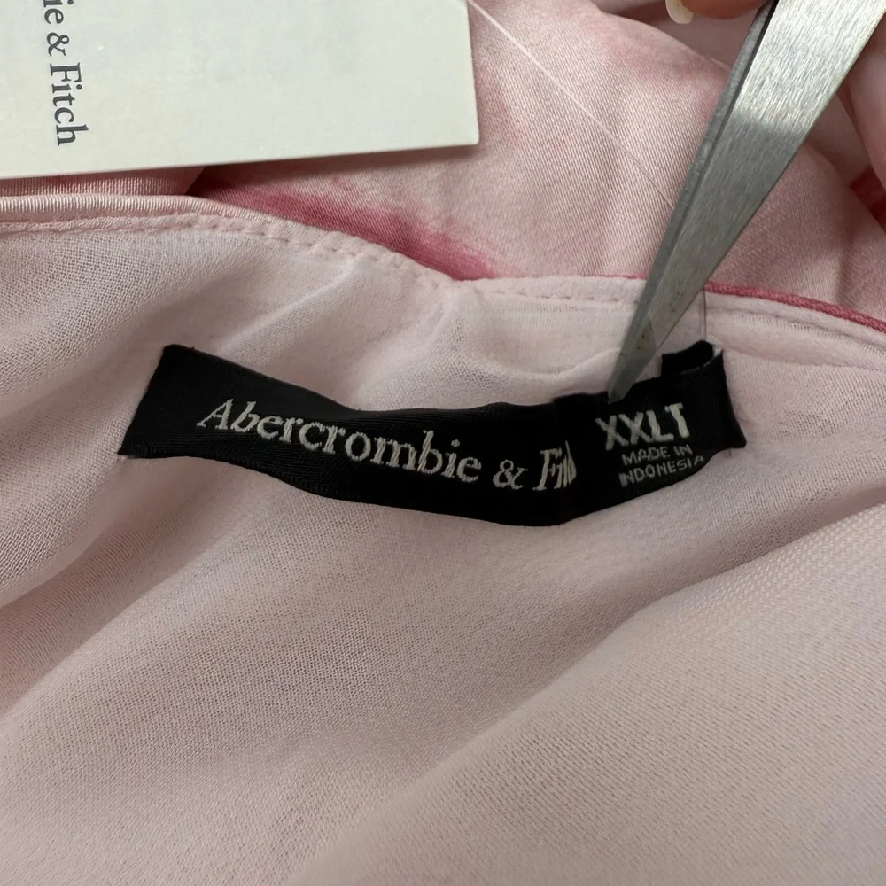 Abercrombie The A&F Pink Julia Slip Halter Maxi Dress Size XXLT NWT